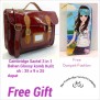 Free Gift SALE CS 3 in 1 Glossy Kombi Kulit warna Maron @290rb
